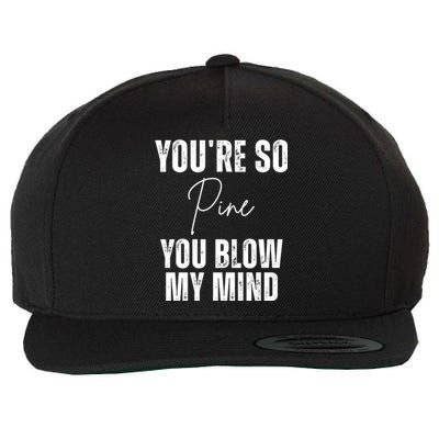 Youre So Pine You Blow My Mind Funny Christmas Wool Snapback Cap