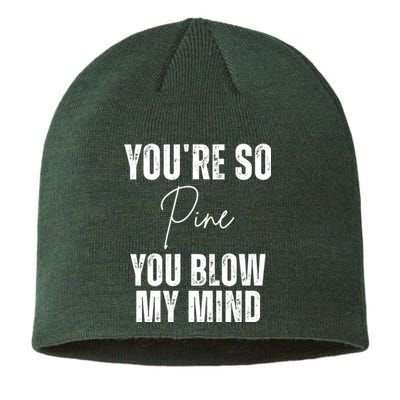 Youre So Pine You Blow My Mind Funny Christmas Sustainable Beanie