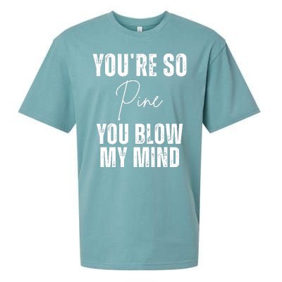 Youre So Pine You Blow My Mind Funny Christmas Sueded Cloud Jersey T-Shirt