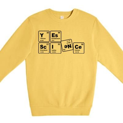 Yes Science Periodic Table Premium Crewneck Sweatshirt