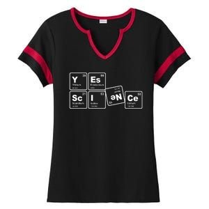 Yes Science Periodic Table Ladies Halftime Notch Neck Tee