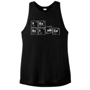 Yes Science Periodic Table Ladies PosiCharge Tri-Blend Wicking Tank