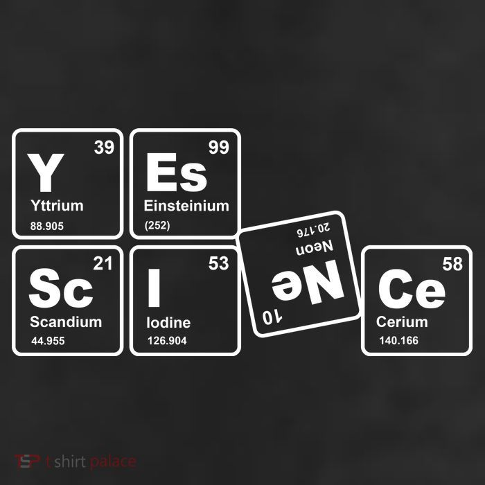Yes Science Periodic Table Garment-Dyed Heavyweight T-Shirt