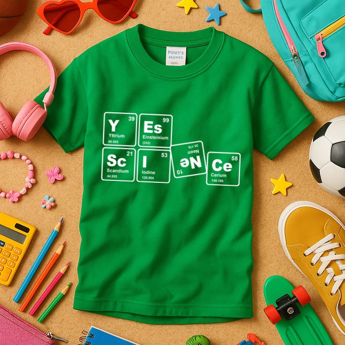 Yes Science Periodic Table Kids T-Shirt
