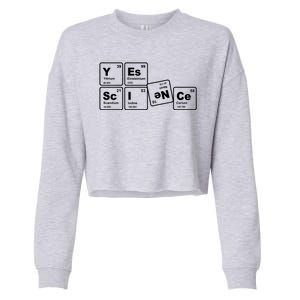 Yes Science Periodic Table Cropped Pullover Crew