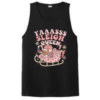 Yaaasss Sleigh Queen Sleigh Girl Matching Christmas Pajamas PosiCharge Competitor Tank