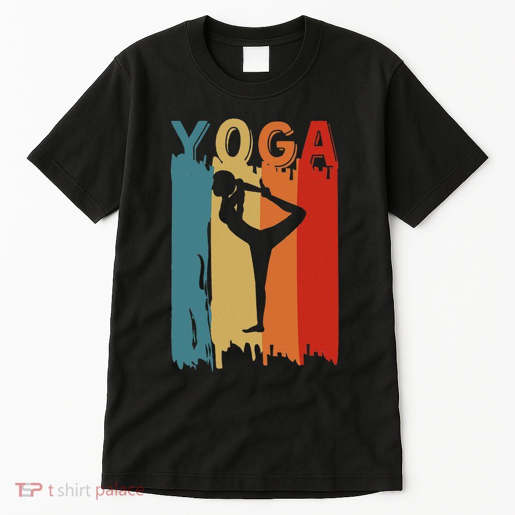 Yoga Silhouette Retro Vintage Mind Body And Soul Tall T-Shirt