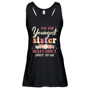 Youngest Sister Rules Don't Apply To Me Funny Sibling Ladies Essential Flowy Tank