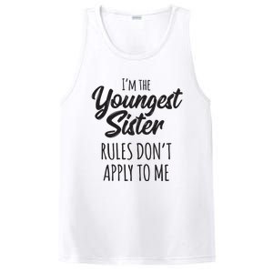 Youngest Sister Shirts Rules Dont Apply To Me Funny Sibling PosiCharge Competitor Tank