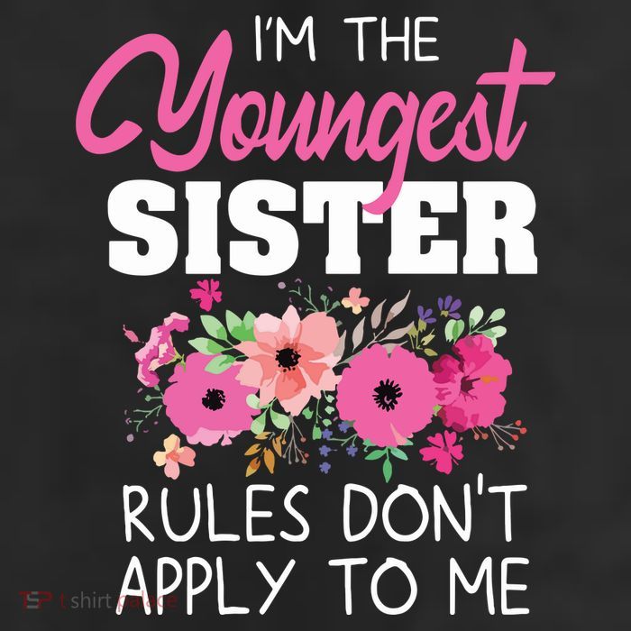 Youngest Sister Shirts Rules Dont Apply To Me Matching Cool Comfort Performance Bucket Hat