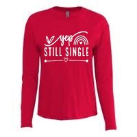 Yep. Still Single Valentines Day Anti Love Funny Womens Cotton Relaxed Long Sleeve T-Shirt