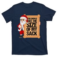 You Should See The Size Of My Sack Funny Santa Christmas T-Shirt