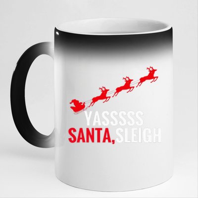 Yas Santa Sleigh 11oz Black Color Changing Mug