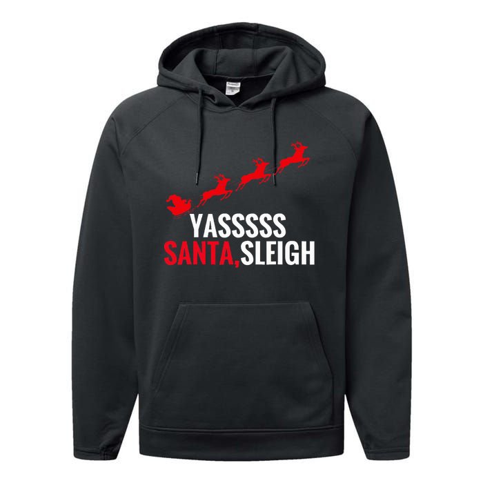 Yas Santa Sleigh Performance Fleece Hoodie