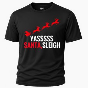 Yas Santa Sleigh Cooling Performance Crew T-Shirt