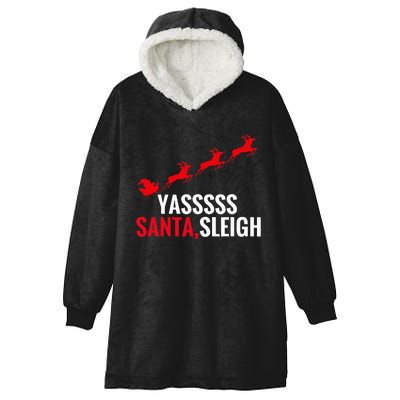 Yas Santa Sleigh Hooded Wearable Blanket