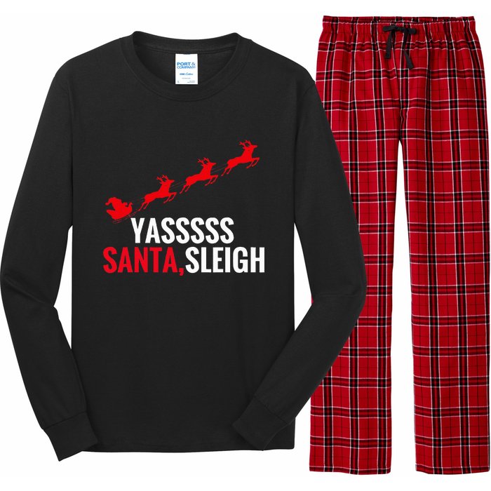 Yas Santa Sleigh Long Sleeve Pajama Set