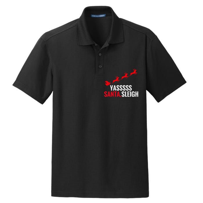 Yas Santa Sleigh Dry Zone Grid Polo