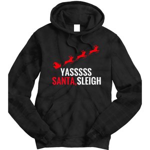 Yas Santa Sleigh Tie Dye Hoodie