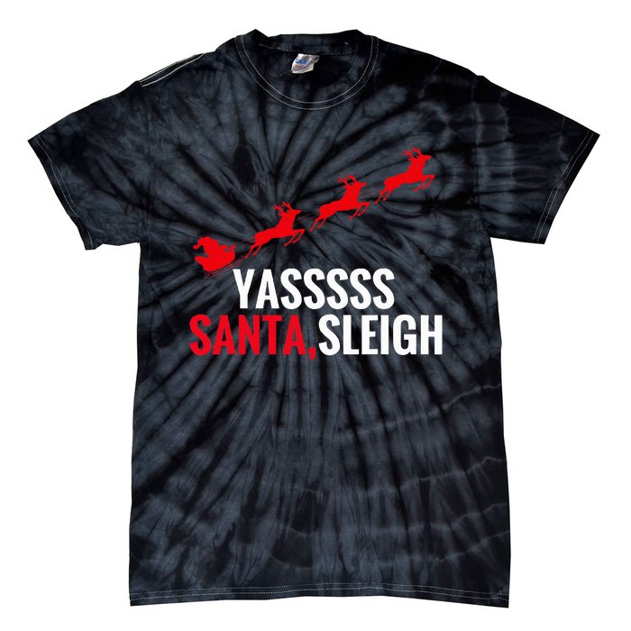 Yas Santa Sleigh Tie-Dye T-Shirt