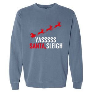 Yas Santa Sleigh Garment-Dyed Sweatshirt