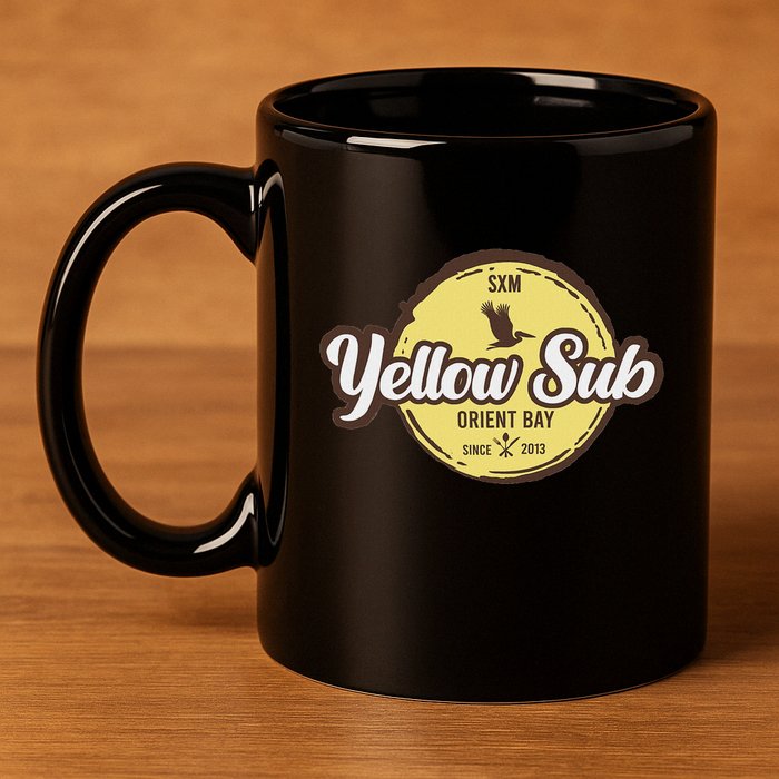 Yellow Sub Sxm Orient Bay 11oz C Handle Ceramic Mug