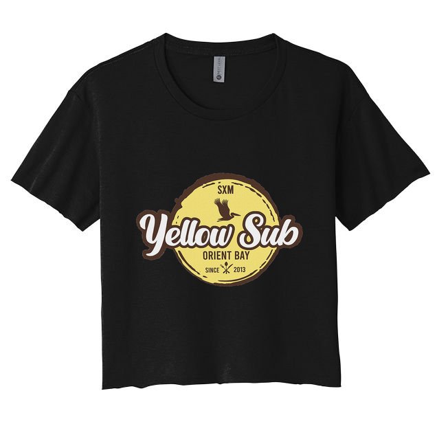 Yellow Sub Sxm Orient Bay Crop Top