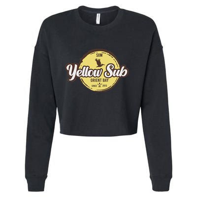 Yellow Sub Sxm Orient Bay Cropped Pullover Crew