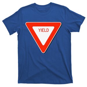 Yield Sign Simple Easy Halloween Costume T-Shirt