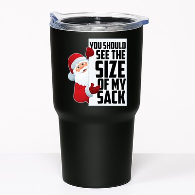 You Should See The Size Of My Sack Funny Santa Claus Tumbler