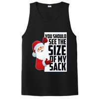You Should See The Size Of My Sack Funny Santa Claus PosiCharge Competitor Tank