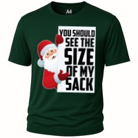 You Should See The Size Of My Sack Funny Santa Claus Performance Shirt