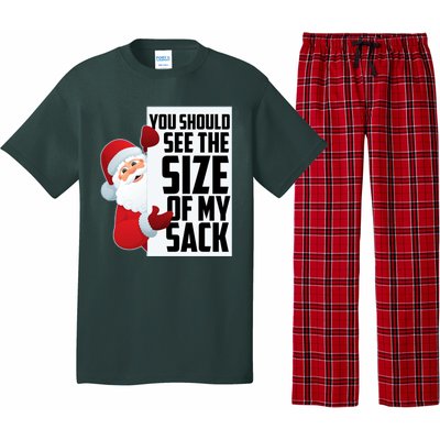 You Should See The Size Of My Sack Funny Santa Claus Pajama Set