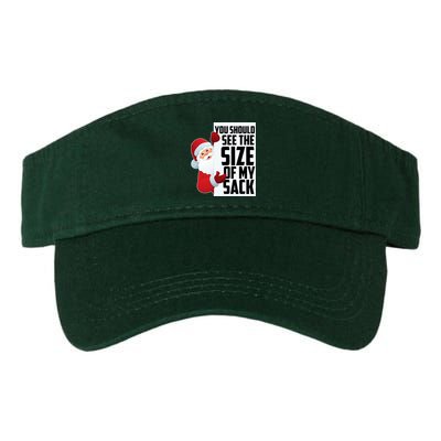 You Should See The Size Of My Sack Funny Santa Claus Visor