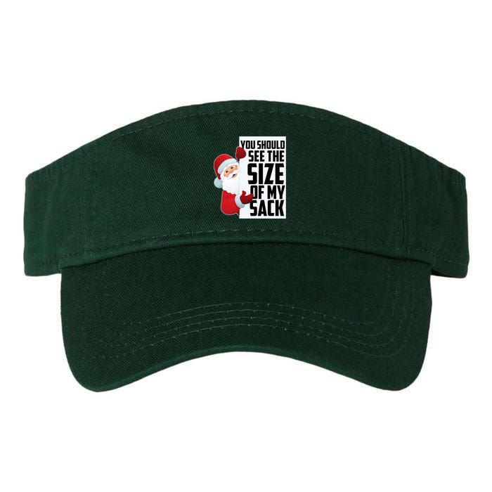 You Should See The Size Of My Sack Funny Santa Claus Visor