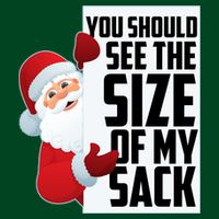 You Should See The Size Of My Sack Funny Santa Claus Visor