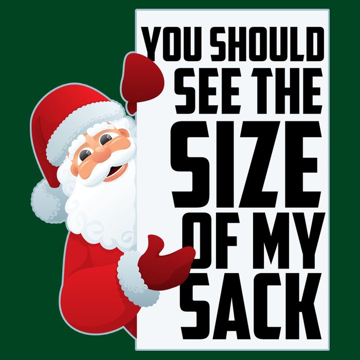 You Should See The Size Of My Sack Funny Santa Claus Visor