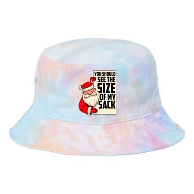 You Should See The Size Of My Sack Funny Santa Christmas Tie Dye Newport Bucket Hat