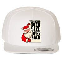 You Should See The Size Of My Sack Funny Santa Christmas Wool Snapback Cap