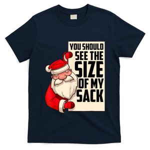 You Should See The Size Of My Sack Funny Santa Christmas T-Shirt