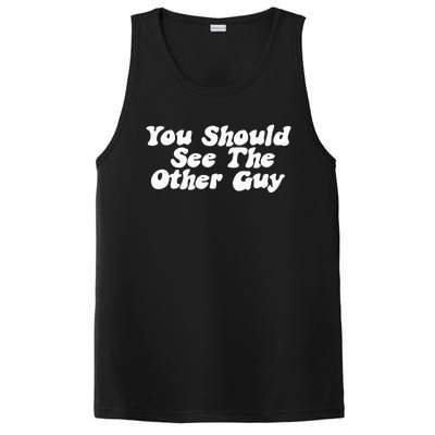 You Should See The Other Guy Funny Fight Joke PosiCharge Competitor Tank