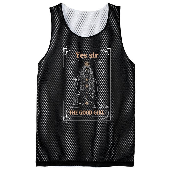 Yes Sir The Good Girl The Good Girl Tarot Card Smut Book Mesh Reversible Basketball Jersey Tank