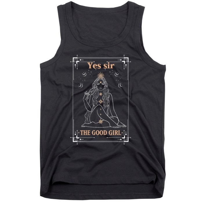 Yes Sir The Good Girl The Good Girl Tarot Card Smut Book Tank Top