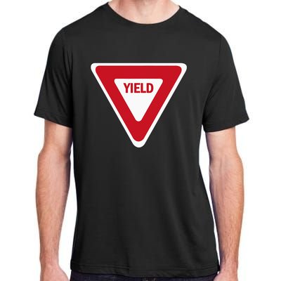 Yield Street Traffic Road Safety Sign Halloween Gift Adult ChromaSoft Performance T-Shirt