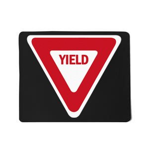 Yield Street Traffic Road Safety Sign Halloween Gift Mousepad