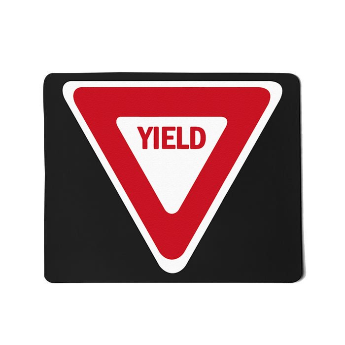 Yield Street Traffic Road Safety Sign Halloween Gift Mousepad