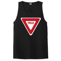 Yield Street Traffic Road Safety Sign Halloween Gift PosiCharge Competitor Tank