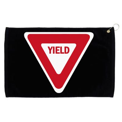 Yield Street Traffic Road Safety Sign Halloween Gift Grommeted Golf Towel