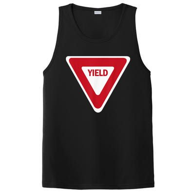 Yield Street Traffic Road Safety Sign Halloween Gift PosiCharge Competitor Tank