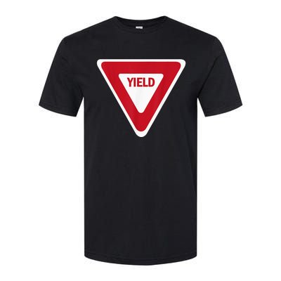 Yield Street Traffic Road Safety Sign Halloween Gift Softstyle® CVC T-Shirt